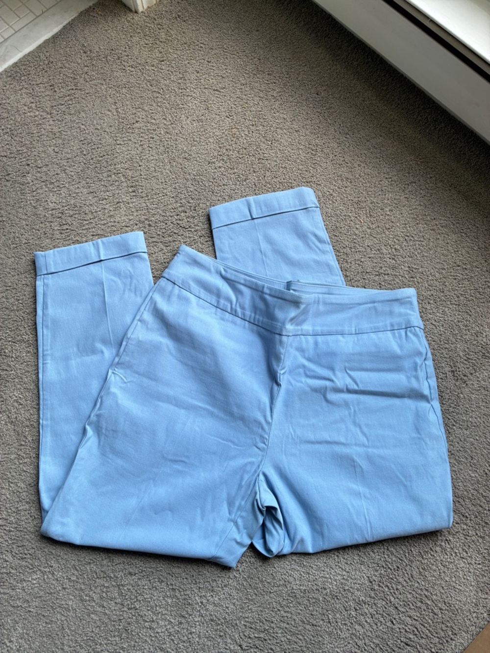Tribal Light Blue Stretch Pants